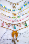 Vintage 1960s Opaline Rhinestone Necklace by 1960s - Vintage Meet Modern Vintage Jewelry - Chicago, Illinois - #oldhollywoodglamour #vintagemeetmodern #designervintage #jewelrybox #antiquejewelry #vintagejewelry