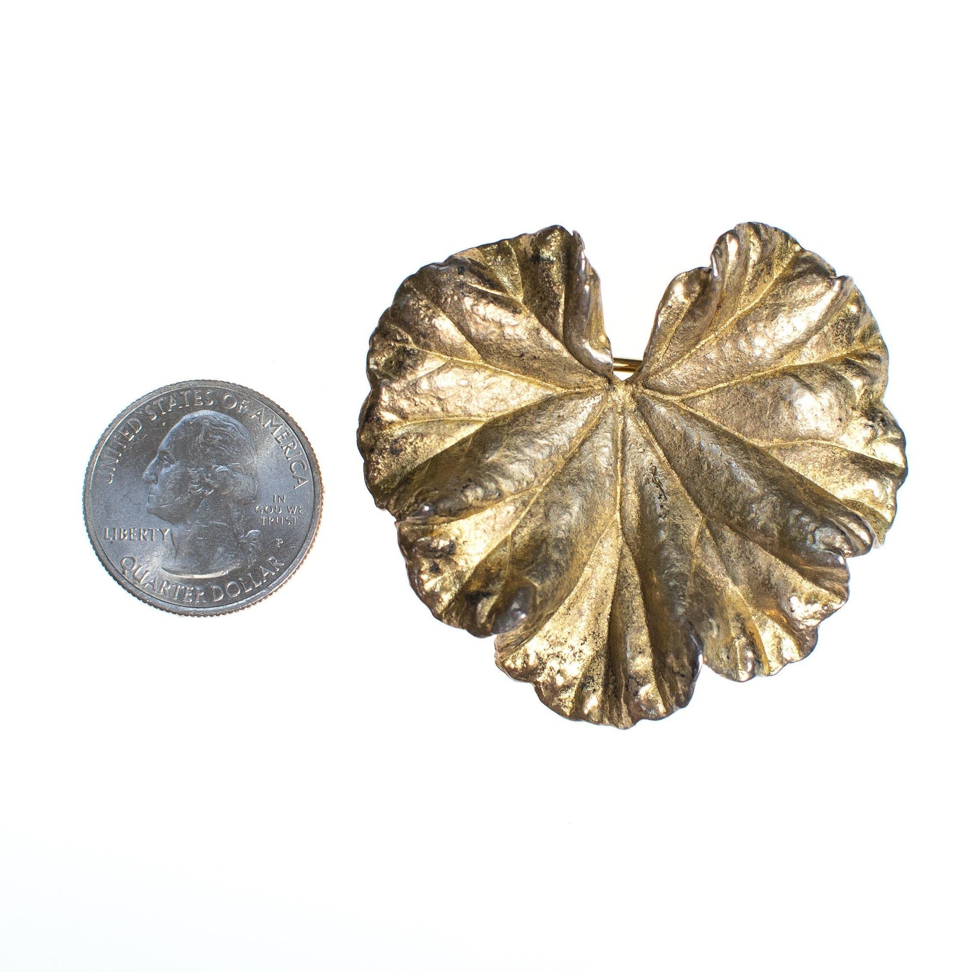 Vintage Napier Sterling Silver Ginkgo Leaf Dress Clip by Napier - Vintage Meet Modern Vintage Jewelry - Chicago, Illinois - #oldhollywoodglamour #vintagemeetmodern #designervintage #jewelrybox #antiquejewelry #vintagejewelry