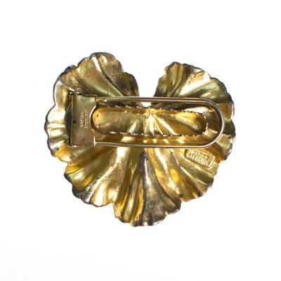 Vintage Napier Sterling Silver Ginkgo Leaf Dress Clip by Napier - Vintage Meet Modern Vintage Jewelry - Chicago, Illinois - #oldhollywoodglamour #vintagemeetmodern #designervintage #jewelrybox #antiquejewelry #vintagejewelry