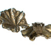 Vintage Napier Ginkgo Sterling Silver Earrings, Clip On by Napier - Vintage Meet Modern Vintage Jewelry - Chicago, Illinois - #oldhollywoodglamour #vintagemeetmodern #designervintage #jewelrybox #antiquejewelry #vintagejewelry