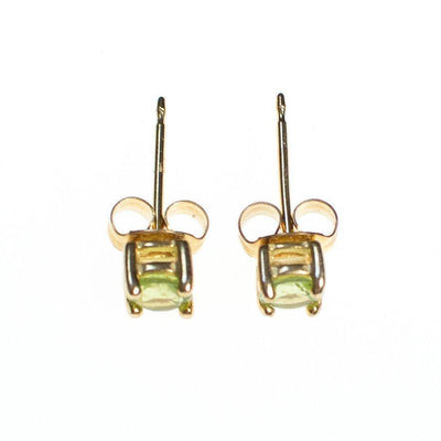 Vintage Lemon Citrine 18kt Gold Over Sterling Silver Stud Earrings by Lemon Citrine - Vintage Meet Modern Vintage Jewelry - Chicago, Illinois - #oldhollywoodglamour #vintagemeetmodern #designervintage #jewelrybox #antiquejewelry #vintagejewelry