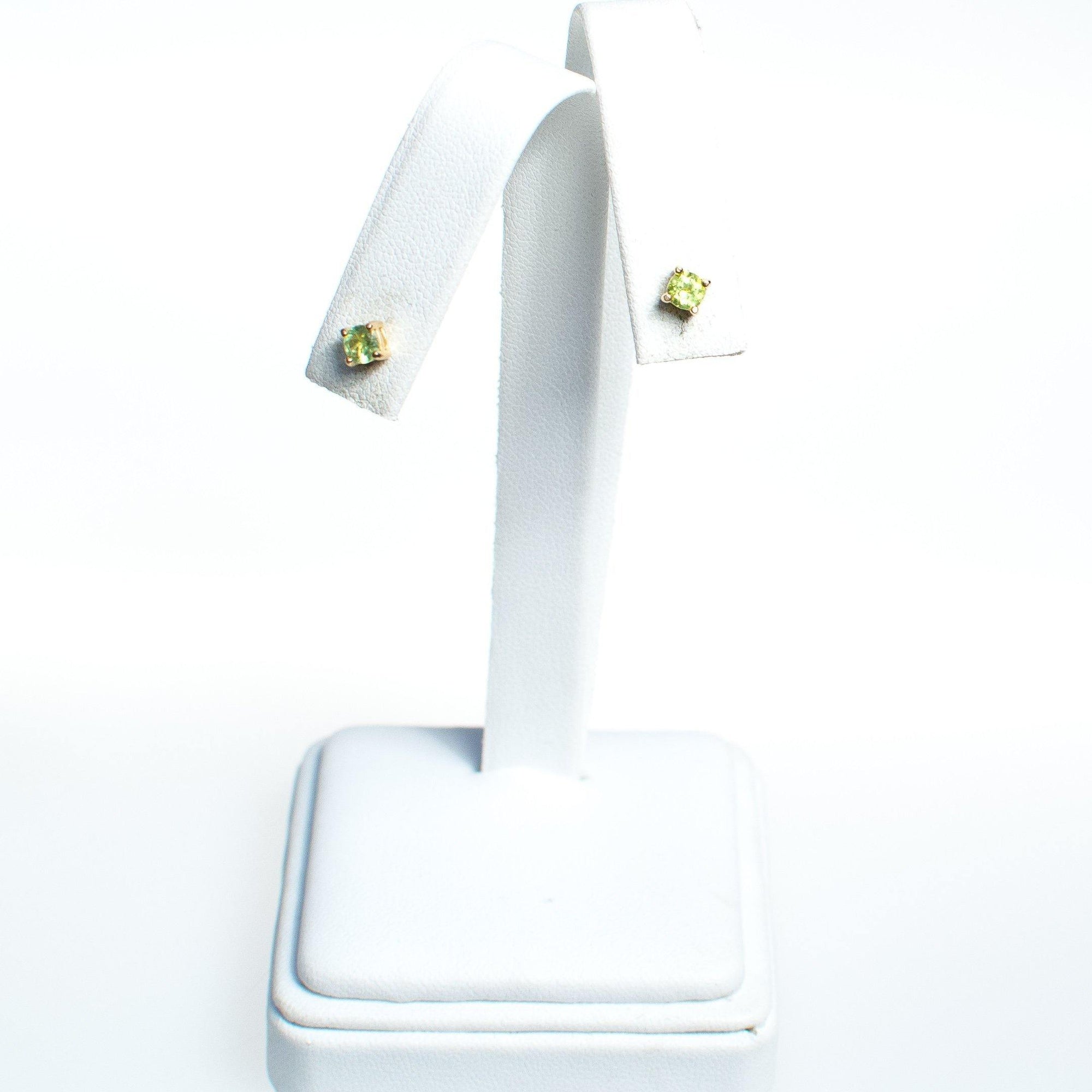 Vintage Lemon Citrine 18kt Gold Over Sterling Silver Stud Earrings by Lemon Citrine - Vintage Meet Modern Vintage Jewelry - Chicago, Illinois - #oldhollywoodglamour #vintagemeetmodern #designervintage #jewelrybox #antiquejewelry #vintagejewelry