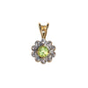 Vintage Lemon Citrine and White Topaz Petite Pendant 18kt Gold Over Sterling Silver Necklace by 1990s - Vintage Meet Modern Vintage Jewelry - Chicago, Illinois - #oldhollywoodglamour #vintagemeetmodern #designervintage #jewelrybox #antiquejewelry #vintagejewelry