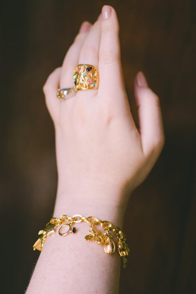 Vintage Sterling Silver Princess Cut Bezel Set Citrine Ring by 1990s - Vintage Meet Modern Vintage Jewelry - Chicago, Illinois - #oldhollywoodglamour #vintagemeetmodern #designervintage #jewelrybox #antiquejewelry #vintagejewelry