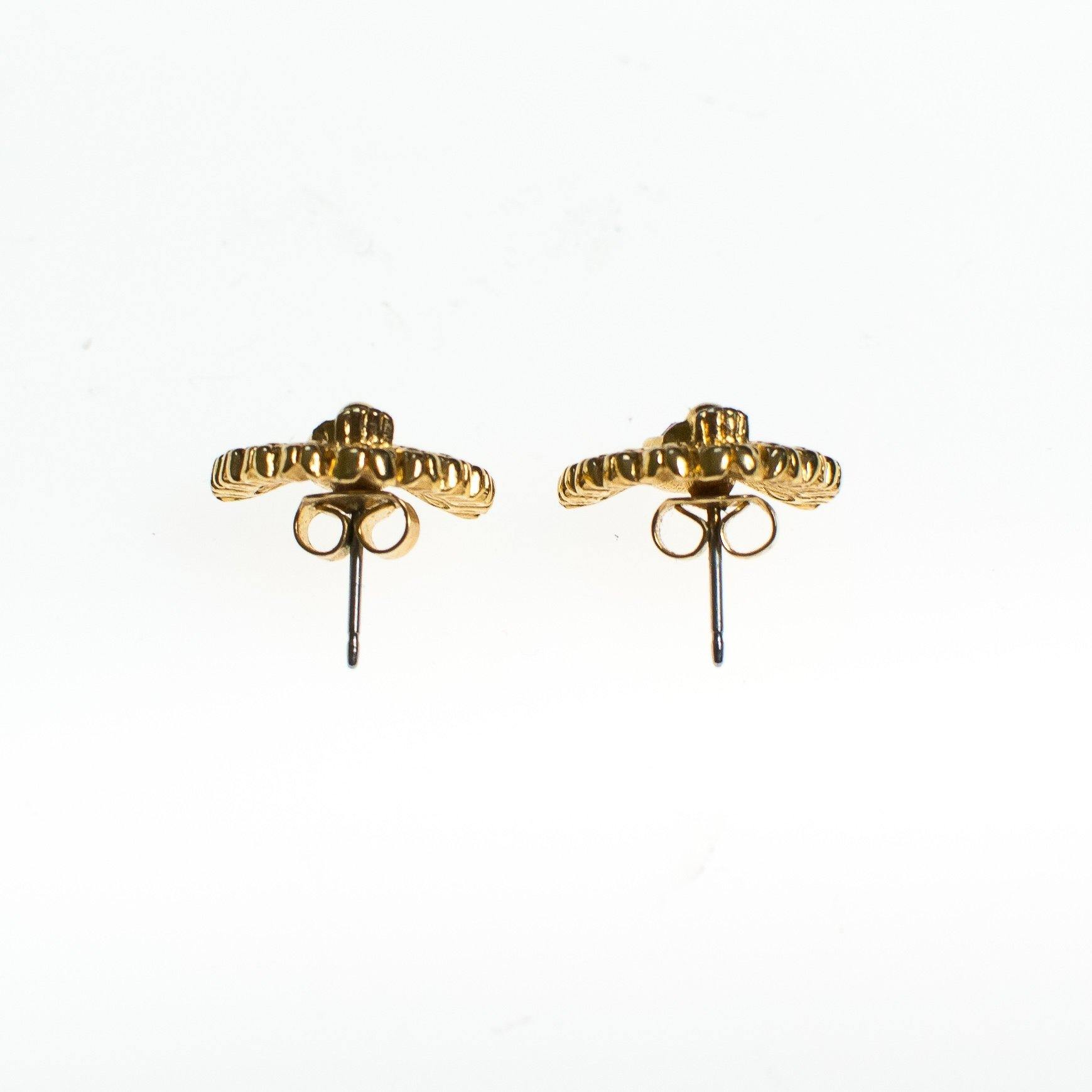 Vintage Gold Tone Peacock Earrings with Aurora Borealis Iridescent Blue Rhinestone, Pierced Post Earrings by Aurora Borealis - Vintage Meet Modern Vintage Jewelry - Chicago, Illinois - #oldhollywoodglamour #vintagemeetmodern #designervintage #jewelrybox #antiquejewelry #vintagejewelry