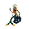 Vintage Painted Enamel Mermaid Brooch by 1960s - Vintage Meet Modern Vintage Jewelry - Chicago, Illinois - #oldhollywoodglamour #vintagemeetmodern #designervintage #jewelrybox #antiquejewelry #vintagejewelry