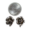 Vintage Sterling Silver Rose Earrings, Screwback by Sterling Silver - Vintage Meet Modern Vintage Jewelry - Chicago, Illinois - #oldhollywoodglamour #vintagemeetmodern #designervintage #jewelrybox #antiquejewelry #vintagejewelry
