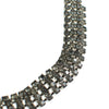 Vintage Art Deco Four Row Rhinestone Choker Necklace Set in Silver Tone by Art Deco - Vintage Meet Modern Vintage Jewelry - Chicago, Illinois - #oldhollywoodglamour #vintagemeetmodern #designervintage #jewelrybox #antiquejewelry #vintagejewelry
