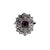 Vintage Marcasite and Amethyst Crystal Statement Ring