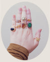 Vintage Citrine Crystal and CZ Ring by 1980s - Vintage Meet Modern Vintage Jewelry - Chicago, Illinois - #oldhollywoodglamour #vintagemeetmodern #designervintage #jewelrybox #antiquejewelry #vintagejewelry