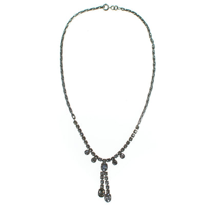 Vintage Art Deco Rhinestone Necklace by Art Deco - Vintage Meet Modern Vintage Jewelry - Chicago, Illinois - #oldhollywoodglamour #vintagemeetmodern #designervintage #jewelrybox #antiquejewelry #vintagejewelry