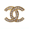 Vintage Chanel CC Logo Rhinestone Brooch by Chanel - Vintage Meet Modern Vintage Jewelry - Chicago, Illinois - #oldhollywoodglamour #vintagemeetmodern #designervintage #jewelrybox #antiquejewelry #vintagejewelry