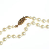 Vintage Faux Creamy Ivory Long Pearl Necklace, Gold Tone Hook/Slide Clasp by Pearls - Vintage Meet Modern Vintage Jewelry - Chicago, Illinois - #oldhollywoodglamour #vintagemeetmodern #designervintage #jewelrybox #antiquejewelry #vintagejewelry