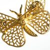 Vintage Capri Gold Butterfly Brooch with Pave Rhinestones and Emerald Crystal Eyes by Capri - Vintage Meet Modern Vintage Jewelry - Chicago, Illinois - #oldhollywoodglamour #vintagemeetmodern #designervintage #jewelrybox #antiquejewelry #vintagejewelry