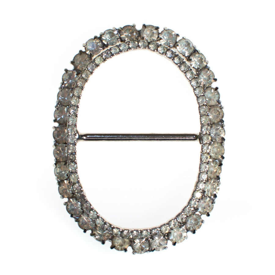 Vintage Rhinestone Sash Belt Buckle Set in Silver Tone by Art Deco - Vintage Meet Modern Vintage Jewelry - Chicago, Illinois - #oldhollywoodglamour #vintagemeetmodern #designervintage #jewelrybox #antiquejewelry #vintagejewelry