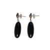 Vintage Native American Sterling Silver Modernist Onyx Drop Earrings, Pierced Post Back by Native American - Vintage Meet Modern Vintage Jewelry - Chicago, Illinois - #oldhollywoodglamour #vintagemeetmodern #designervintage #jewelrybox #antiquejewelry #vintagejewelry