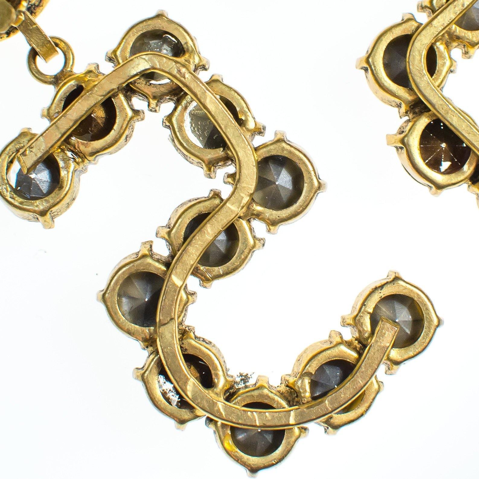 Vintage Chanel No 5 Rhinestone Statement Earrings by Chanel - Vintage Meet Modern Vintage Jewelry - Chicago, Illinois - #oldhollywoodglamour #vintagemeetmodern #designervintage #jewelrybox #antiquejewelry #vintagejewelry