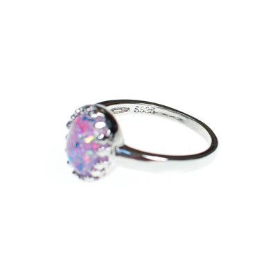 Vintage Pink Glitter Lucite Statement Ring by Vintage Meet Modern - Vintage Meet Modern Vintage Jewelry - Chicago, Illinois - #oldhollywoodglamour #vintagemeetmodern #designervintage #jewelrybox #antiquejewelry #vintagejewelry