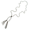 Vintage 1970s Silver Tassel Lariat Necklace by Lariat - Vintage Meet Modern Vintage Jewelry - Chicago, Illinois - #oldhollywoodglamour #vintagemeetmodern #designervintage #jewelrybox #antiquejewelry #vintagejewelry