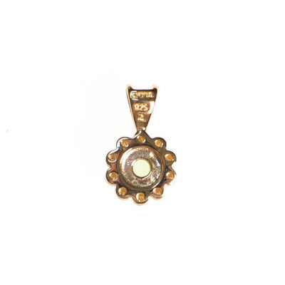 Vintage Lemon Citrine and White Topaz Petite Pendant 18kt Gold Over Sterling Silver Necklace by 1990s - Vintage Meet Modern Vintage Jewelry - Chicago, Illinois - #oldhollywoodglamour #vintagemeetmodern #designervintage #jewelrybox #antiquejewelry #vintagejewelry