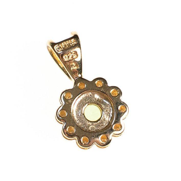 Vintage Lemon Citrine and White Topaz Petite Pendant 18kt Gold Over Sterling Silver Necklace by 1990s - Vintage Meet Modern Vintage Jewelry - Chicago, Illinois - #oldhollywoodglamour #vintagemeetmodern #designervintage #jewelrybox #antiquejewelry #vintagejewelry