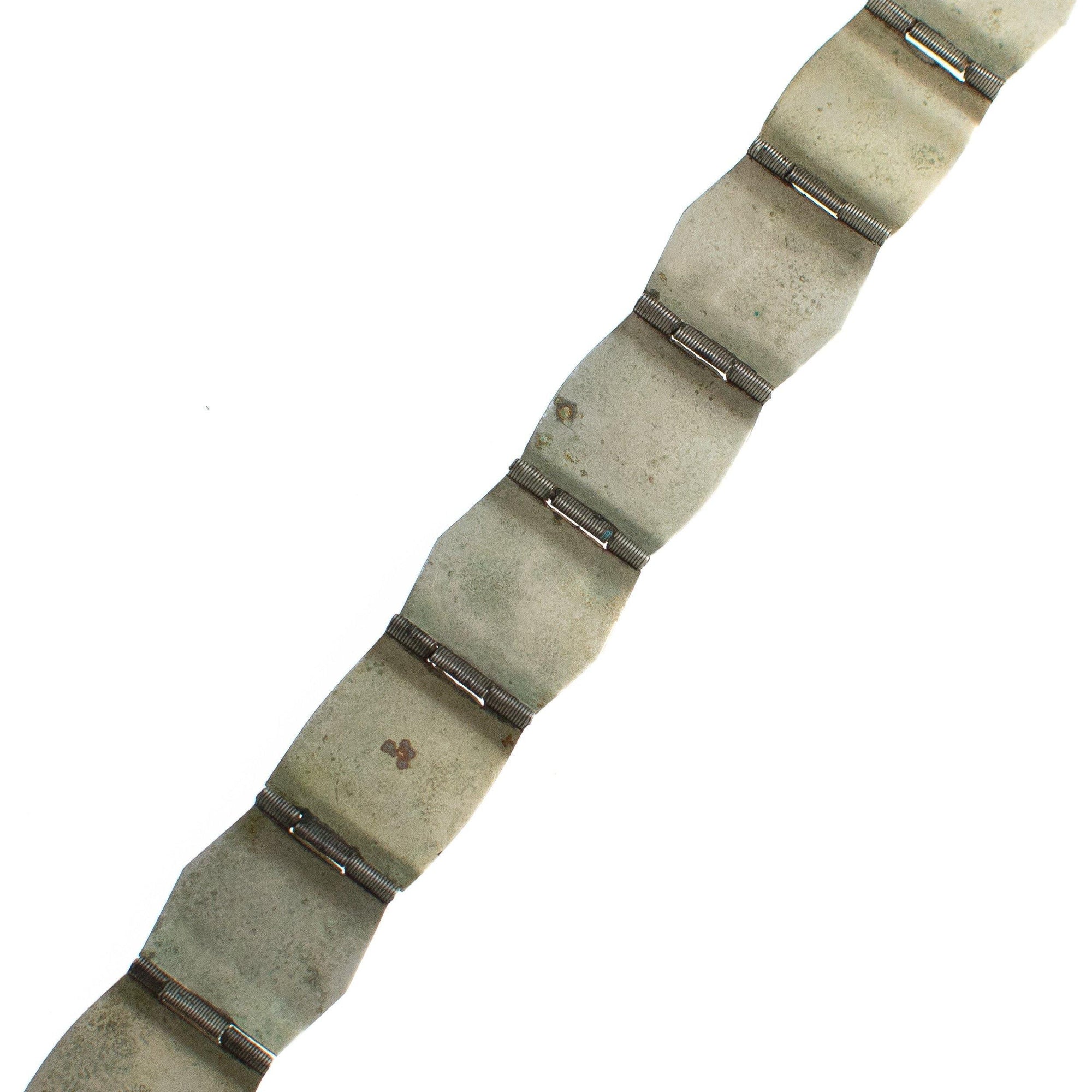 Vintage Made in Mexico Brown Agate Carved Faces Panel Alpaca Bracelet by Made in Mexico - Vintage Meet Modern Vintage Jewelry - Chicago, Illinois - #oldhollywoodglamour #vintagemeetmodern #designervintage #jewelrybox #antiquejewelry #vintagejewelry