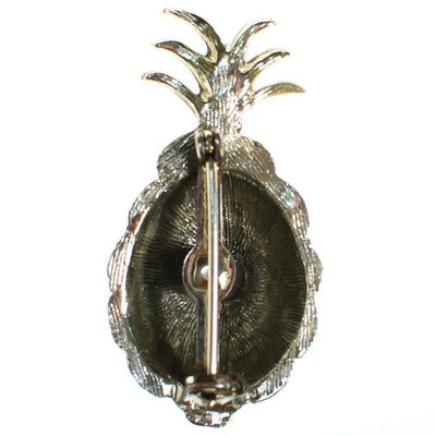 Vintage Mid Century Modern Gold Pineapple Brooch with Rhinestones and Coral and Turquoise Beads by 1960s - Vintage Meet Modern Vintage Jewelry - Chicago, Illinois - #oldhollywoodglamour #vintagemeetmodern #designervintage #jewelrybox #antiquejewelry #vintagejewelry