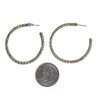 Vintage Rhinestone Hoop Earrings Pierced by 1980s - Vintage Meet Modern Vintage Jewelry - Chicago, Illinois - #oldhollywoodglamour #vintagemeetmodern #designervintage #jewelrybox #antiquejewelry #vintagejewelry