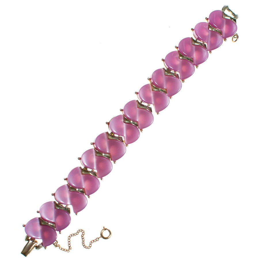 Vintage 1950s Lavender Thermoset Bracelet by 1950s - Vintage Meet Modern Vintage Jewelry - Chicago, Illinois - #oldhollywoodglamour #vintagemeetmodern #designervintage #jewelrybox #antiquejewelry #vintagejewelry