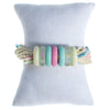 Vintage Diane Von Furstenberg Silk Cord Bracelet with Pastel Color Beads by Diane Von Furstenberg - Vintage Meet Modern Vintage Jewelry - Chicago, Illinois - #oldhollywoodglamour #vintagemeetmodern #designervintage #jewelrybox #antiquejewelry #vintagejewelry