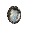 Vintage Sterling Silver Cameo Brooch, Carved Gray and Mother of Pearl Cameo, Brooches and Pins, Pendant by Sterling Silver - Vintage Meet Modern Vintage Jewelry - Chicago, Illinois - #oldhollywoodglamour #vintagemeetmodern #designervintage #jewelrybox #antiquejewelry #vintagejewelry