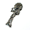 Vintage Sterling Silver Geisha with Parasol  Umbrella Brooch, Asian Woman, Fan and Umbrella, Brooches and Pins by Sterling Silver - Vintage Meet Modern Vintage Jewelry - Chicago, Illinois - #oldhollywoodglamour #vintagemeetmodern #designervintage #jewelrybox #antiquejewelry #vintagejewelry