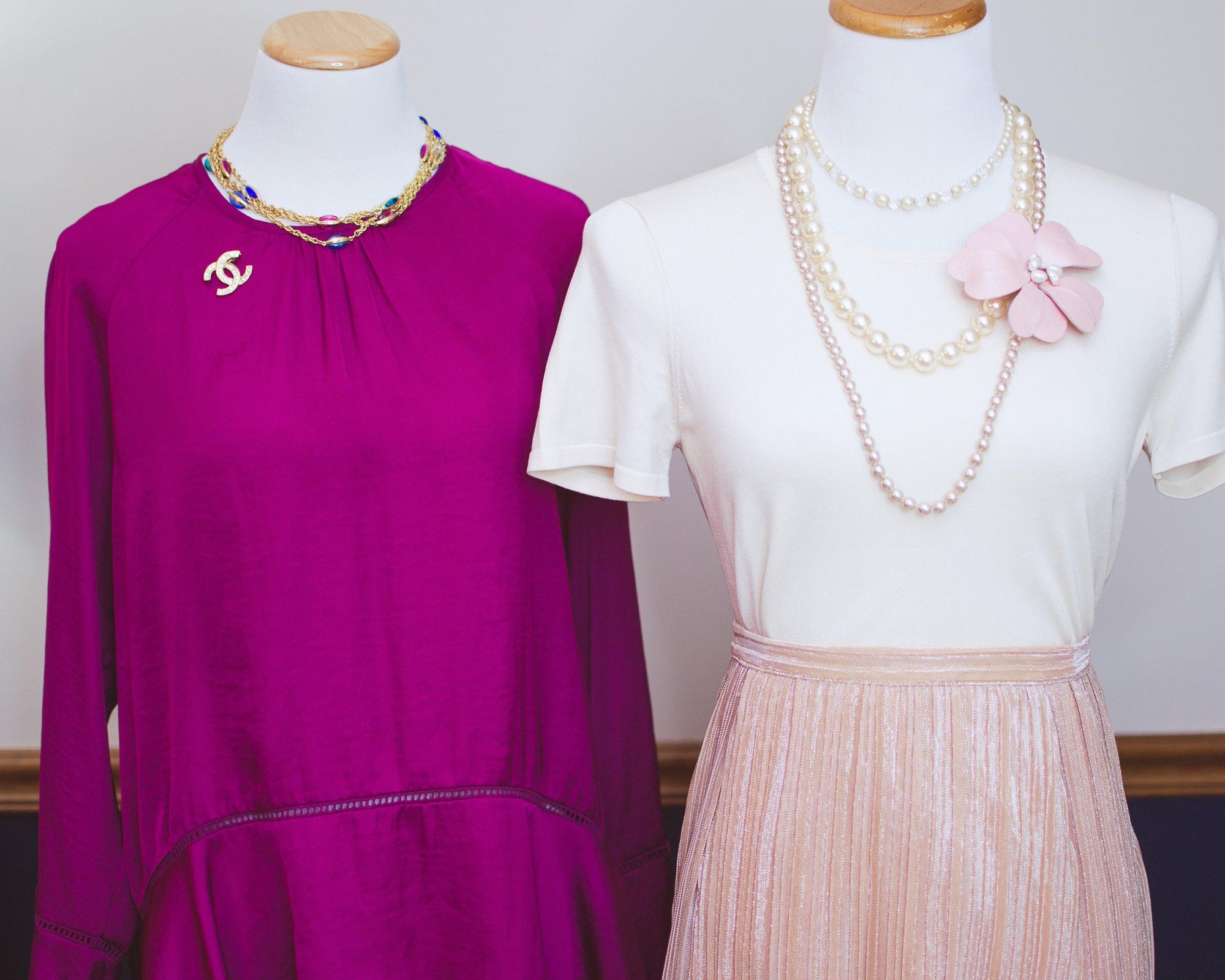 Vintage Swarovski Altier Caged Crystal Bead Multi Strand Necklace Gold With Jewel Tones by Swarovski - Vintage Meet Modern Vintage Jewelry - Chicago, Illinois - #oldhollywoodglamour #vintagemeetmodern #designervintage #jewelrybox #antiquejewelry #vintagejewelry