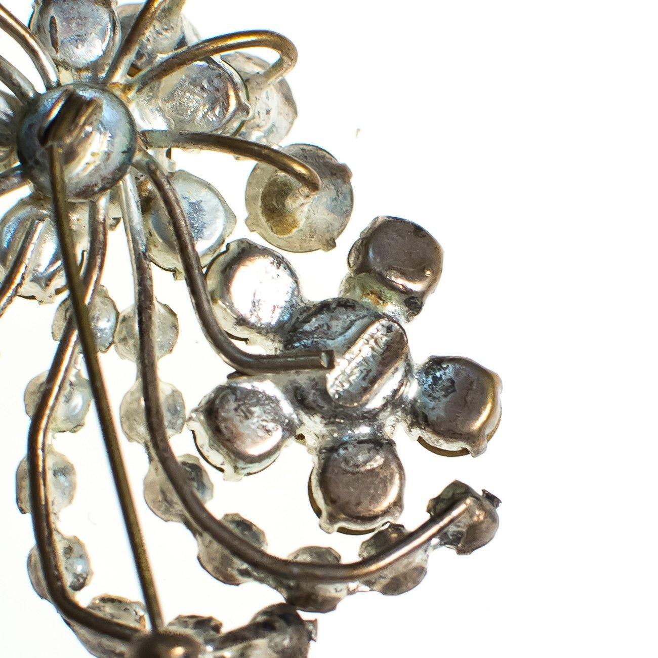 Vintage Made in Austria Diamante Art Deco Brooch, Diamante crystals, Silver Tone Setting, Brooches and Pins by Austria - Vintage Meet Modern Vintage Jewelry - Chicago, Illinois - #oldhollywoodglamour #vintagemeetmodern #designervintage #jewelrybox #antiquejewelry #vintagejewelry