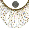 Vintage Looped Aurora Borealis Crystal Bead Bib Statement Necklace by 1950s - Vintage Meet Modern Vintage Jewelry - Chicago, Illinois - #oldhollywoodglamour #vintagemeetmodern #designervintage #jewelrybox #antiquejewelry #vintagejewelry