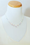 Vintage Mid Century Modern 1950s Glam Floating Emerald Cut Aurora Borealis Crystal Beaded Necklace by 1950s - Vintage Meet Modern Vintage Jewelry - Chicago, Illinois - #oldhollywoodglamour #vintagemeetmodern #designervintage #jewelrybox #antiquejewelry #vintagejewelry