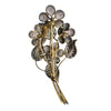 Vintage Sterling Silver Filigree Flower Brooch, Gold Tone Setting, Brooches and Pins by Sterling Silver - Vintage Meet Modern Vintage Jewelry - Chicago, Illinois - #oldhollywoodglamour #vintagemeetmodern #designervintage #jewelrybox #antiquejewelry #vintagejewelry