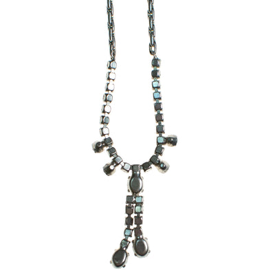 Vintage Art Deco Rhinestone Necklace by Art Deco - Vintage Meet Modern Vintage Jewelry - Chicago, Illinois - #oldhollywoodglamour #vintagemeetmodern #designervintage #jewelrybox #antiquejewelry #vintagejewelry