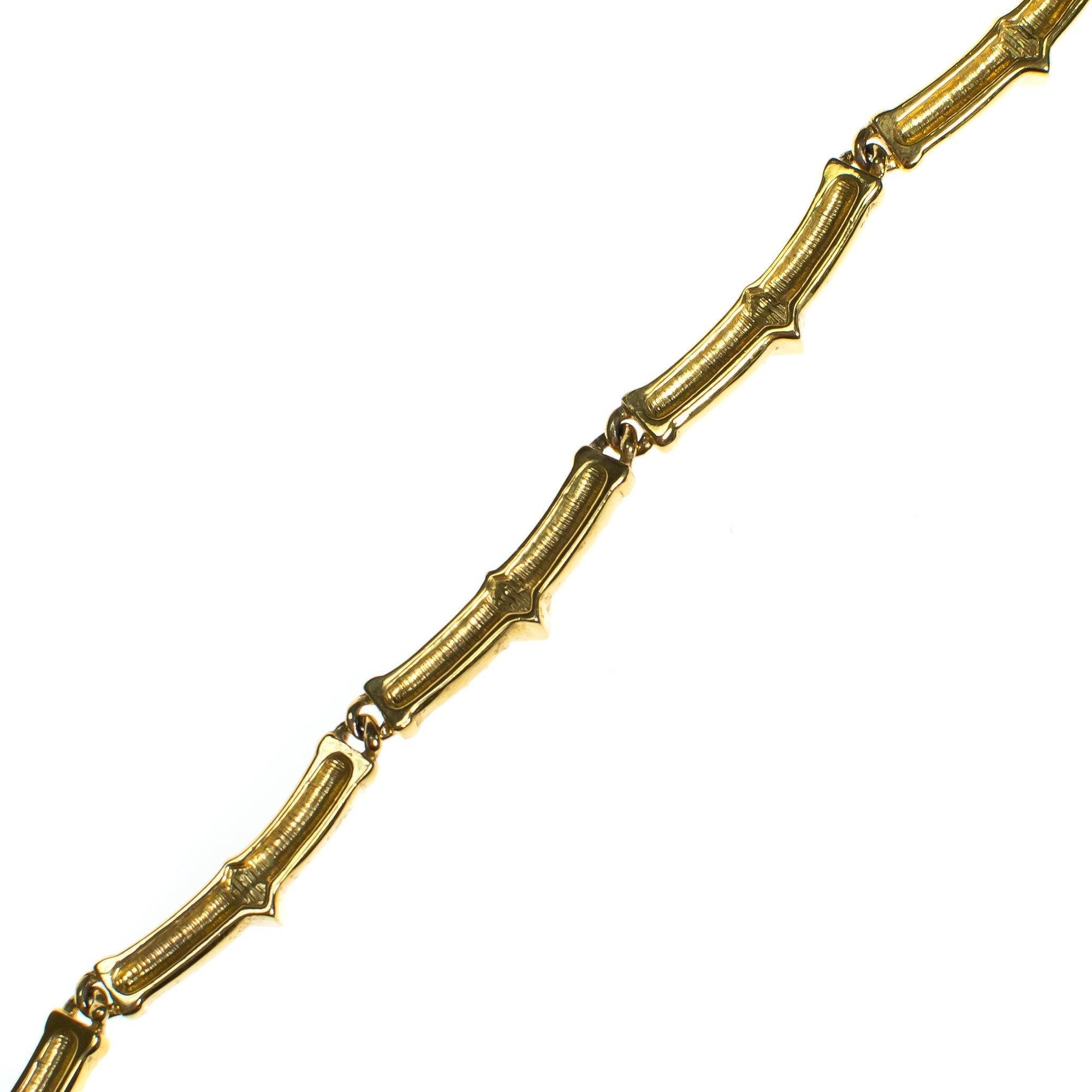 Vintage Napier Necklace, Diamante Crystals, Jet Black Rhinestones, Gold Tone Setting. Lobster Claw Clasp by Napier - Vintage Meet Modern Vintage Jewelry - Chicago, Illinois - #oldhollywoodglamour #vintagemeetmodern #designervintage #jewelrybox #antiquejewelry #vintagejewelry