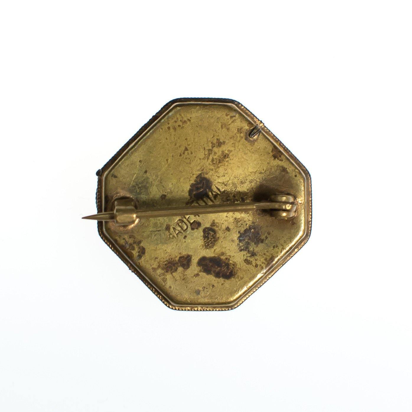 Vintage Mosaic Flower Brooch, Rainbow Flowers, Brooches and Pins, Made in Italy by Made in Italy - Vintage Meet Modern Vintage Jewelry - Chicago, Illinois - #oldhollywoodglamour #vintagemeetmodern #designervintage #jewelrybox #antiquejewelry #vintagejewelry