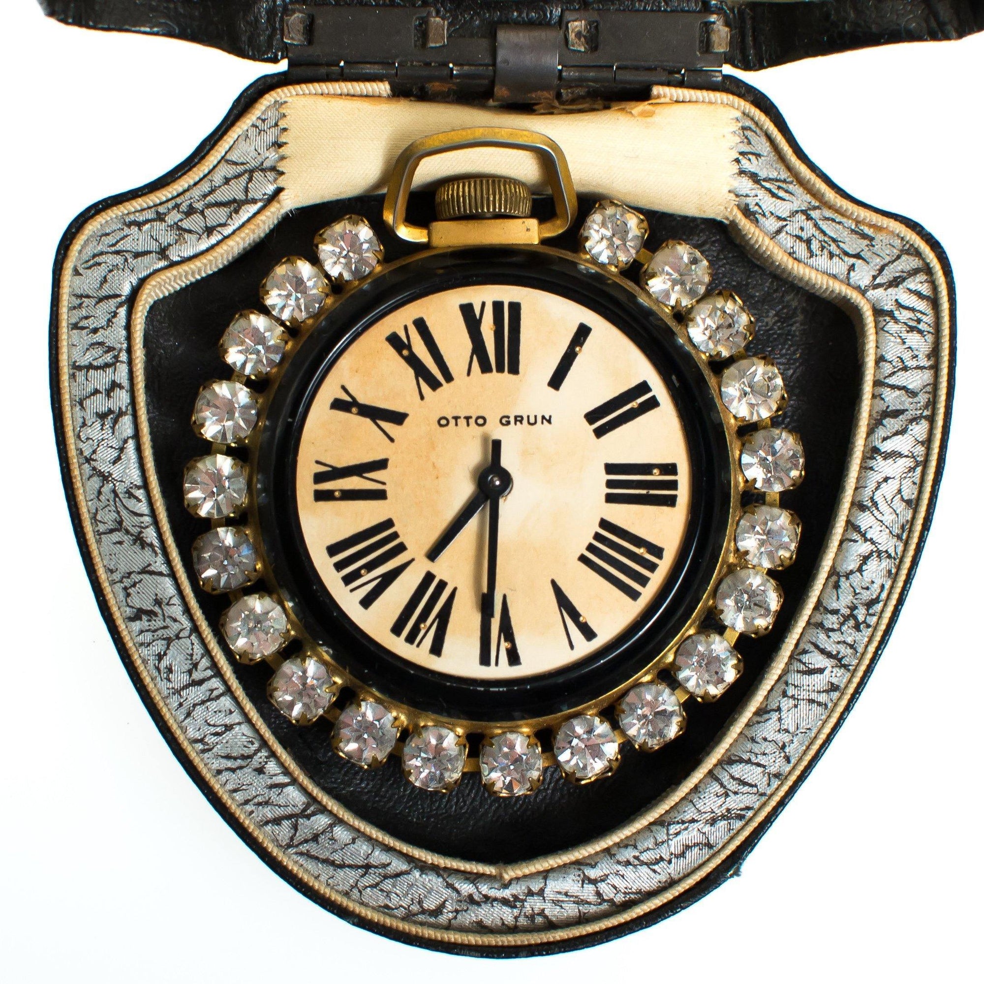 Vintage Otto Grun Watch with Diamante Crystals by Otto Grun - Vintage Meet Modern Vintage Jewelry - Chicago, Illinois - #oldhollywoodglamour #vintagemeetmodern #designervintage #jewelrybox #antiquejewelry #vintagejewelry