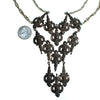 Vintage Victorian Gothic Revival Silver Statement Necklace by 1970s - Vintage Meet Modern Vintage Jewelry - Chicago, Illinois - #oldhollywoodglamour #vintagemeetmodern #designervintage #jewelrybox #antiquejewelry #vintagejewelry