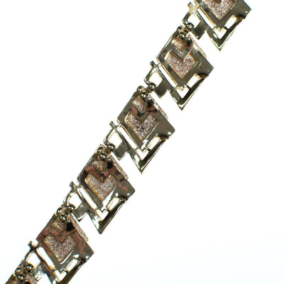 Vintage Glitter Lucite  Necklace, Gold, Silver, and Clear Lucite Gemstones, Fish Hook Clasp by Lucite - Vintage Meet Modern Vintage Jewelry - Chicago, Illinois - #oldhollywoodglamour #vintagemeetmodern #designervintage #jewelrybox #antiquejewelry #vintagejewelry