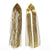 Vintage 1970s Gold Tone Waterfall Tassel Chandelier Dangle Statement Earrings, Posts