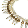 Vintage 1940s Pearl and Gold Filigree Bib Statement Necklace by 1940s - Vintage Meet Modern Vintage Jewelry - Chicago, Illinois - #oldhollywoodglamour #vintagemeetmodern #designervintage #jewelrybox #antiquejewelry #vintagejewelry