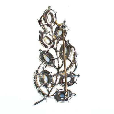 Vintage 1950s Coro Pressed Gold Iridescent Glass Brooch by Coro - Vintage Meet Modern Vintage Jewelry - Chicago, Illinois - #oldhollywoodglamour #vintagemeetmodern #designervintage #jewelrybox #antiquejewelry #vintagejewelry