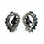 Vintage Juliana Hematite and Diamante Rhinestone Statement Earrings, Clip On