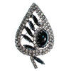 Vintage Juliana Hematite and Diamante Rhinestone Leaf Brooch, 1960s by Juliana - Vintage Meet Modern Vintage Jewelry - Chicago, Illinois - #oldhollywoodglamour #vintagemeetmodern #designervintage #jewelrybox #antiquejewelry #vintagejewelry