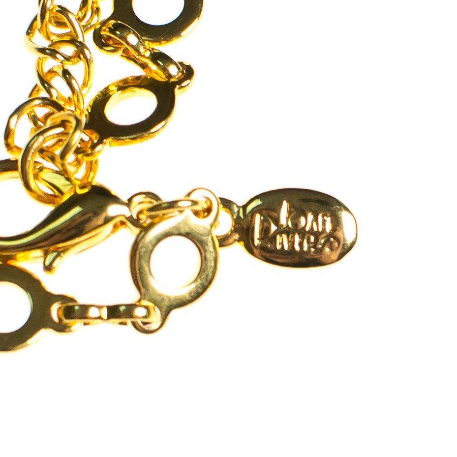 Vintage Joan Rivers Lady Bug Charm Necklace, Red, Black, and Gold Lady Bug Dangles, Gold Tone Necklace, Lobster Clasp by Joan Rivers - Vintage Meet Modern Vintage Jewelry - Chicago, Illinois - #oldhollywoodglamour #vintagemeetmodern #designervintage #jewelrybox #antiquejewelry #vintagejewelry