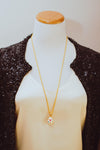Joan Rivers Heart Imperial Egg Pendant, White Pendant with colorful Hearts, Gold Tone Chain, Lobster Clasp by Joan Rivers - Vintage Meet Modern Vintage Jewelry - Chicago, Illinois - #oldhollywoodglamour #vintagemeetmodern #designervintage #jewelrybox #antiquejewelry #vintagejewelry